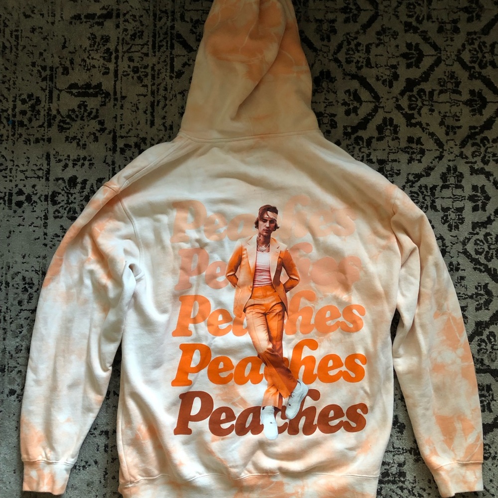 JUSTIN BIEBER PEACHES TIE DYE HOODIE